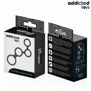Addicted Toys - Inel pentru Penis cu Separatoare pentru Testicule - imagine 7