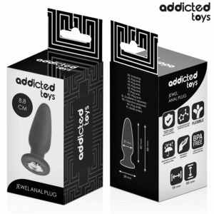 Addicted Toys-Anal Plug cu Bijuterie, Silicon S 8.8 cm · Jucarii Anale (imaginea 3)