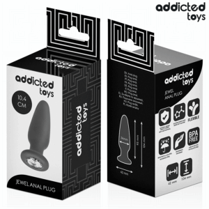 Addicted Toys - Dop Anal cu Bijuterie din Silicon M 10.4 cm - imagine 3