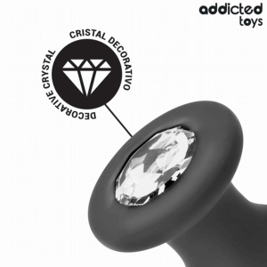 Addicted Toys - Dop Anal cu Bijuterie din Silicon M 10.4 cm - imagine 5