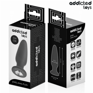 Addicted Toys - Anal Plug cu Bijuterie, Silicon, Mărime L 12.6 cm - imagine 5
