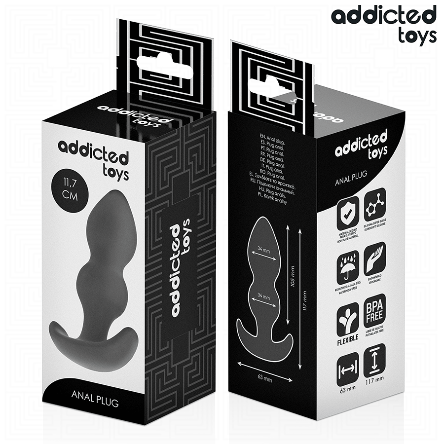 Addicted Toys - Plug Anal din Silicon Mărime L 11.7 cm 7 img 209102 a89a60faf98fe54f5f0b6f2021717e75 1