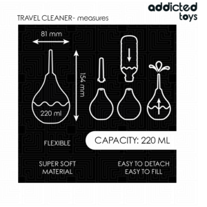 Addicted Toys-Irigator Anal de Călătorie Mărime L, 220 ml · Jucarii Anale (imaginea 5)