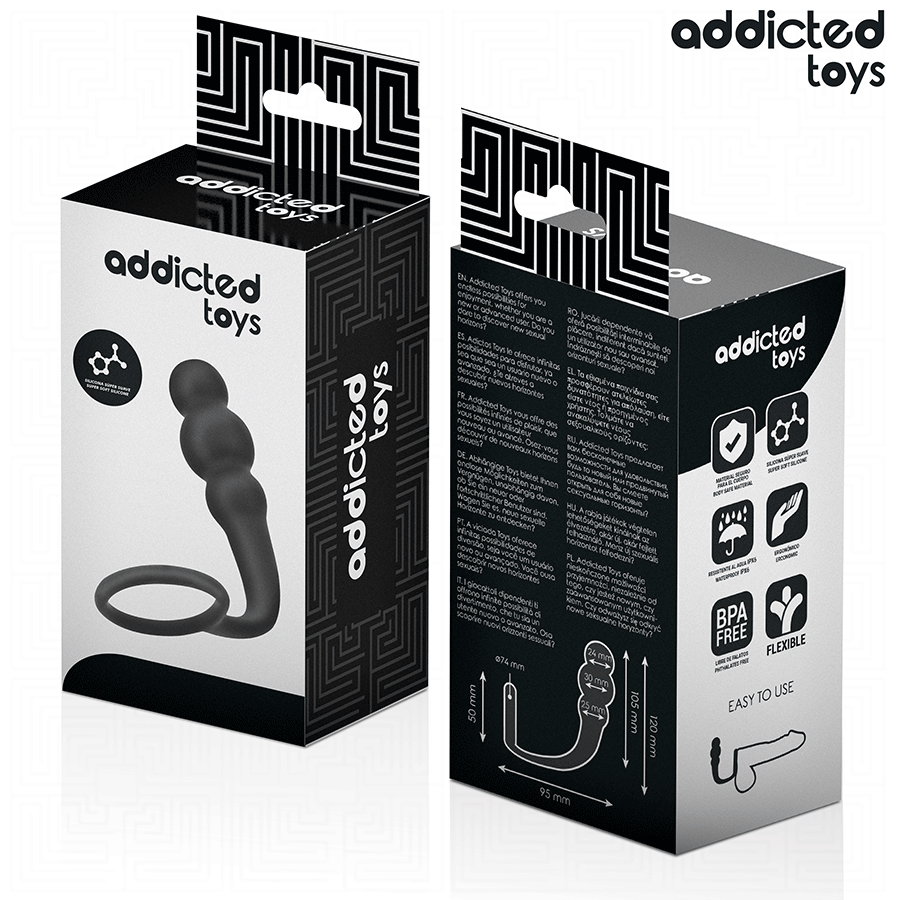 Addicted Toys-Plug Anal cu Inel din Silicon Model 1 · Jucarii Anale (imaginea 6)