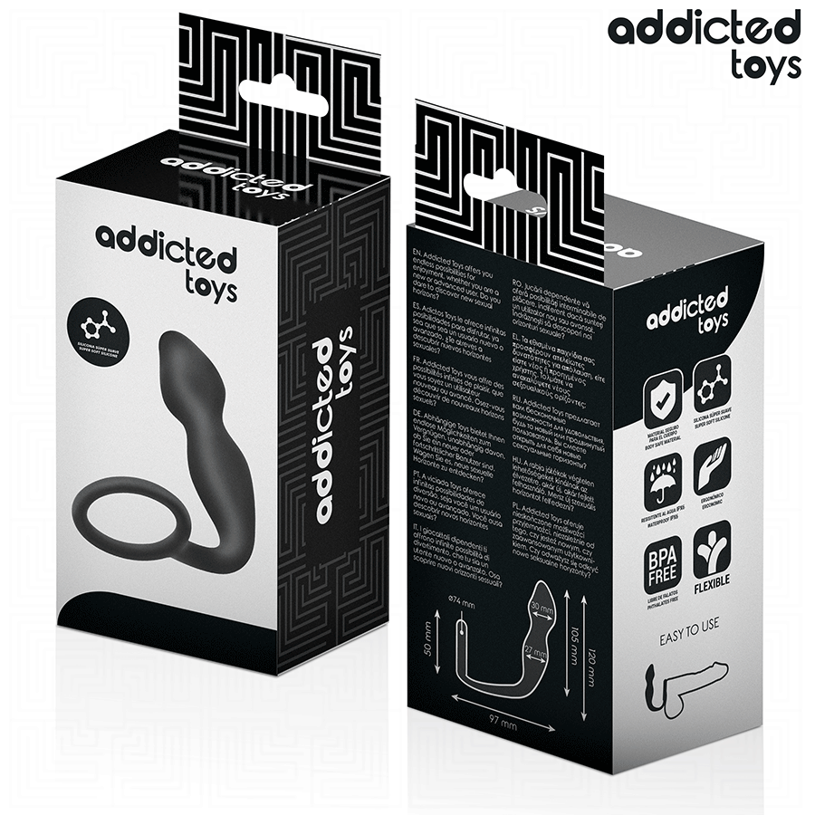 Addicted Toys-Anal Plug cu Inel din Silicon Model 2 · Jucarii Anale (imaginea 6)