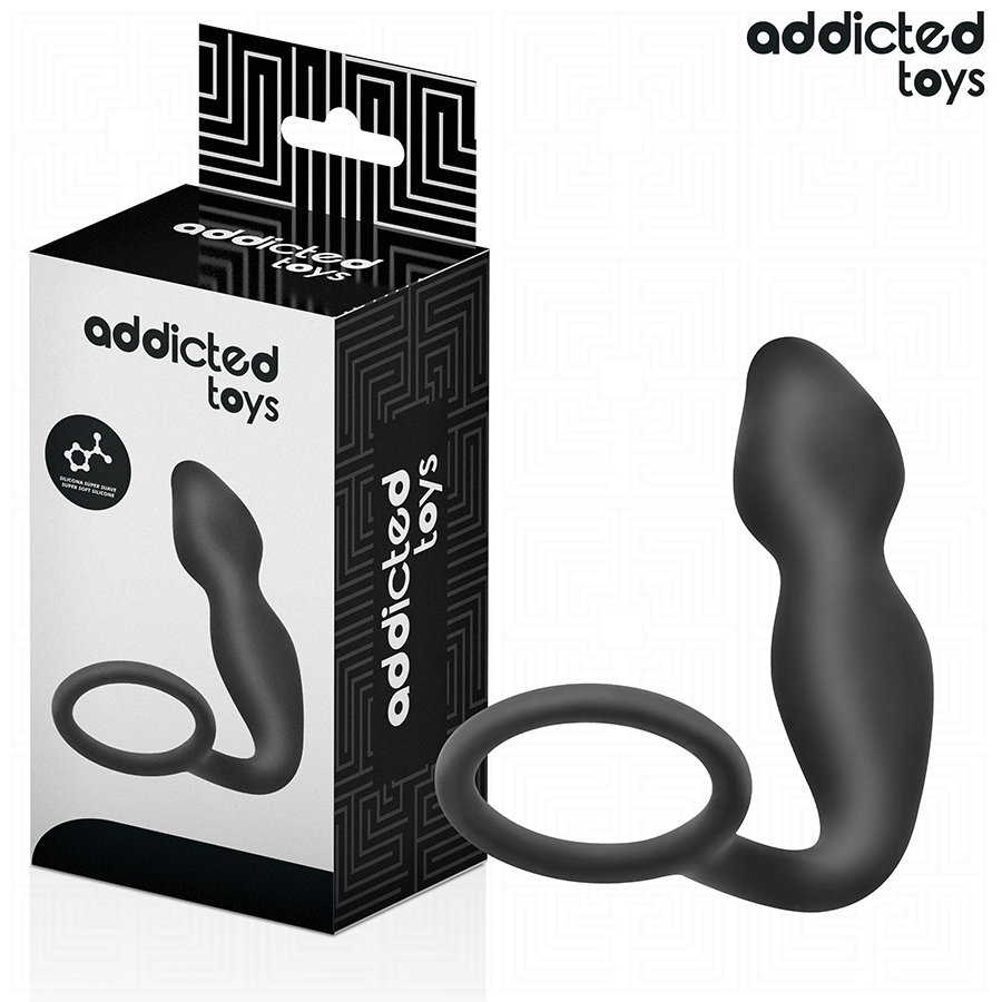 Addicted Toys-Anal Plug cu Inel din Silicon Model 2 · Jucarii Anale (imaginea 2)