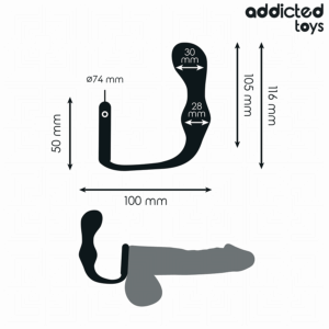Addicted Toys-Anal Plug cu Inel Silicon Model 3 · Jucarii Anale (imaginea 4)