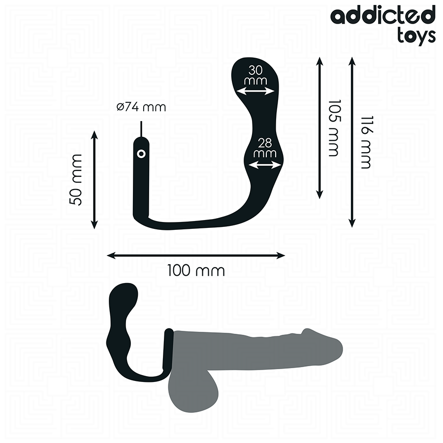 Addicted Toys-Anal Plug cu Inel Silicon Model 3 · Jucarii Anale (imaginea 4)