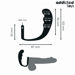 Addicted Toys - Dop Anal cu Inel din Silicon Model 4 - imagine 4