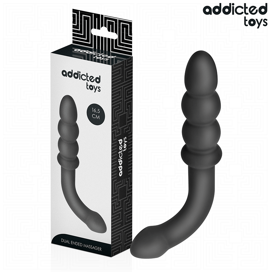 Addicted Toys - Masajer Anal Dublu din Silicon 16.5 cm 2 img 209171 8aeef289f4ac5c54ef4dfec2a9cde1d4 1