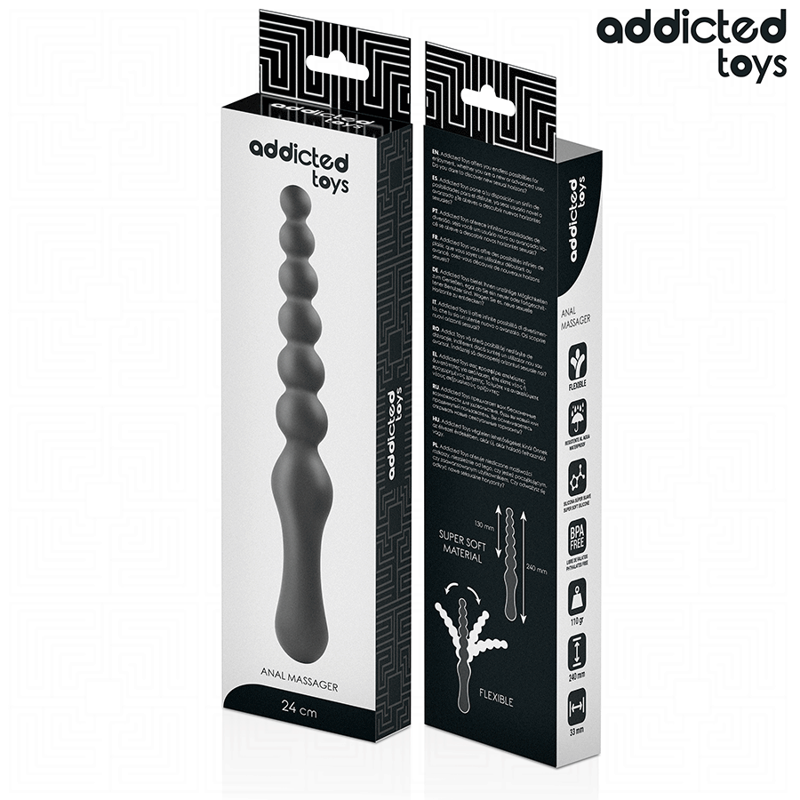 Addicted Toys - Masajer Anal Dublu din Silicon 24 cm 5 img 209177 7c595b3d318690fba23d34d676b83e5a 1
