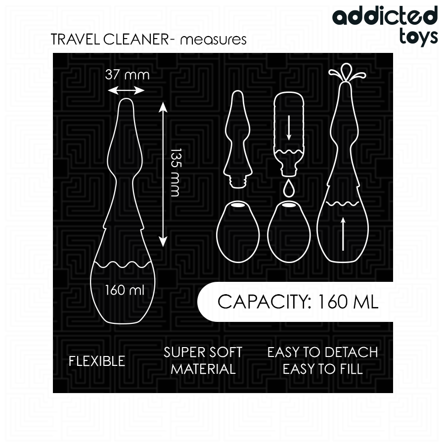 Addicted Toys - Travel Cleaner din Silicon Model 1 5 img 209189 99164de96107efb8b85357bfdfb345f8 1