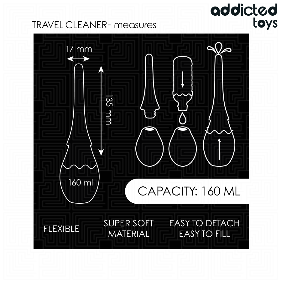 Addicted Toys - Travel Cleaner din Silicon Model 3 5 img 209199 df027fa91be610692ca3b75c07ccd589 1
