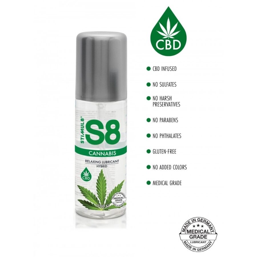 STIMUL8 - S8 Cannabis Hibrid Lubrifiant 125 ml 2 img 209307 85f976da3dd9748dd93407d21f5762fd 1