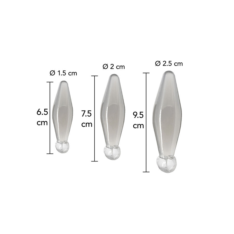 TOYJOY - Anal Play Set 3 Piese Transparent Dilatatoare în Formă de Deget 2 img 209411 29217c05b1298269a8a12e7fc3ed6eb1 1