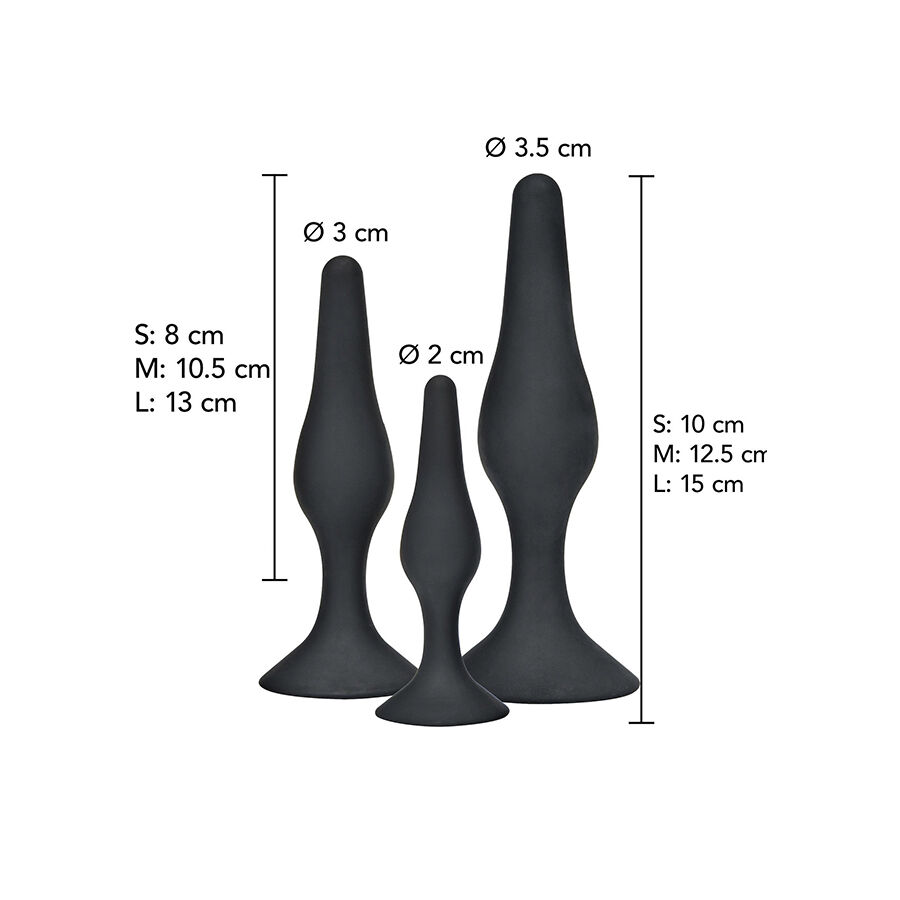 Toyjoy-Curvy Companions Set 3 Pluguri Anale Negre-Silicon 2 img 209453 f2187de3bbf41fa5391342fd7c8c6718 1