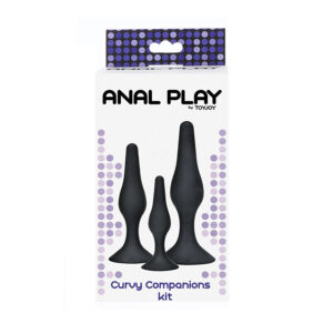 Toyjoy-Curvy Companions Set 3 Pluguri Anale Negre-Silicon 6 Toyjoy-Curvy Companions Set 3 Pluguri Anale Negre-Silicon - imagine 3