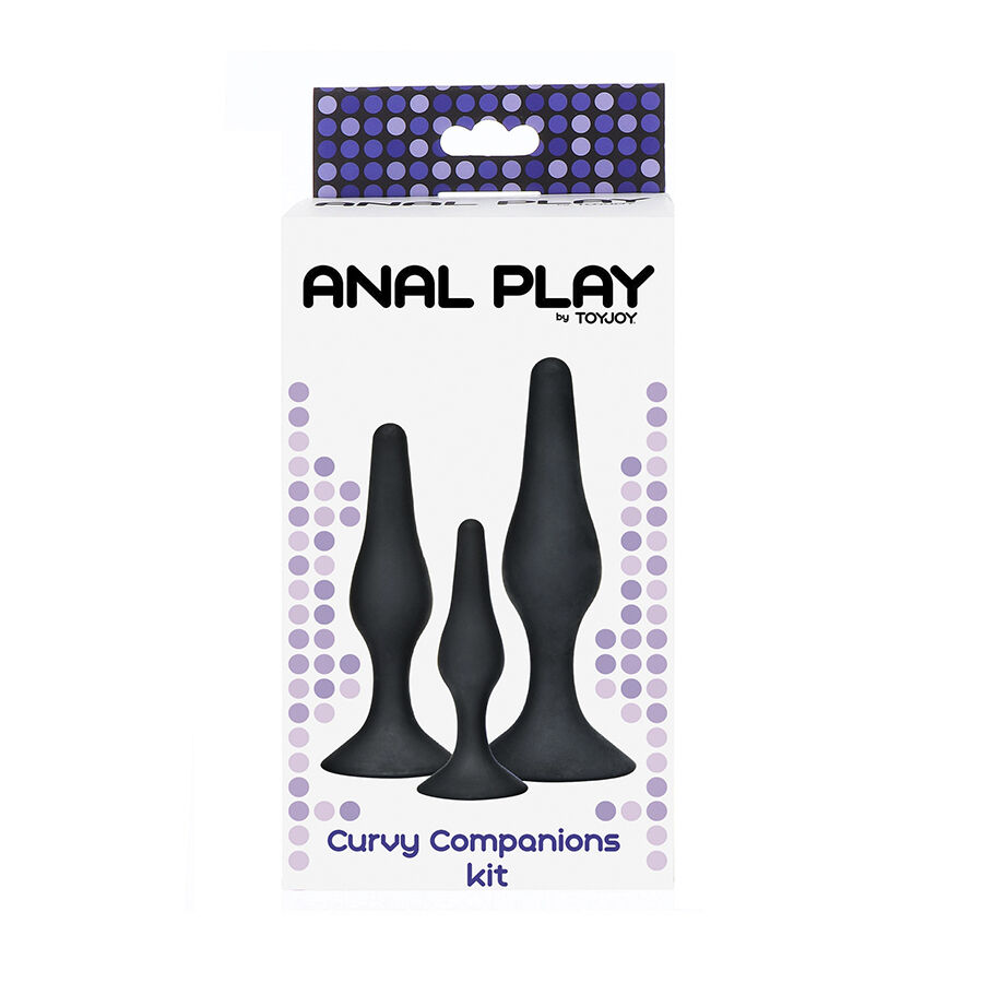 Toyjoy-Curvy Companions Set 3 Pluguri Anale Negre-Silicon 3 img 209454 369f9920c42bc15f66101c1a79098115 1