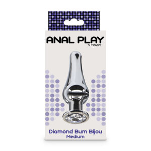 Toyjoy-Plug Anal Diamond Bum Bijou Medium-Metal 8 Toyjoy-Plug Anal Diamond Bum Bijou Medium-Metal - imagine 3