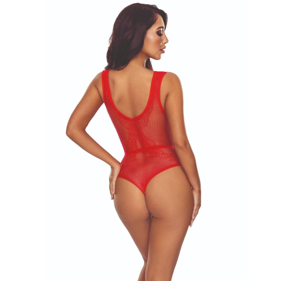 Passion Woman Bodystockings-BS115 Bodystocking Grid Roșu 2 Passion Woman Bodystockings-BS115 Bodystocking Grid Roșu · Lenjerie Sexy Femei (imaginea 2)