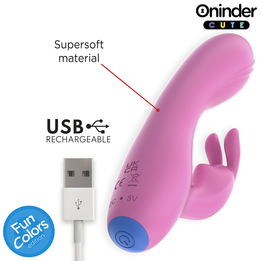 Oninder Cute-Love Bunny Vibrator G-spot pentru Clitoris 8 img 210059 876e032117a470513985fea23a389511 1