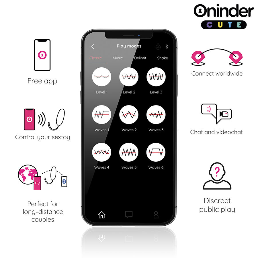 Oninder Cute-Love Pleasure Ou Vibrator Vibro-wave Tapping · Vibratoare (imaginea 6)