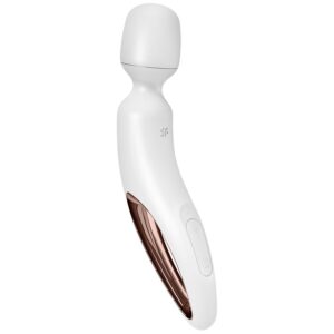 Satisfyer Wand-Wand-erland Masajer Vibrant Alb-Silicon, 10 Trepte - imagine 5
