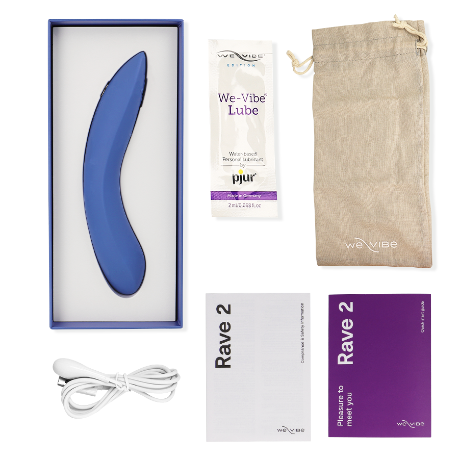 We-vibe-Rave 2 Vibrator pentru Punctul G, Albastru/Fucsia-Silicon · Vibratoare (imaginea 6)
