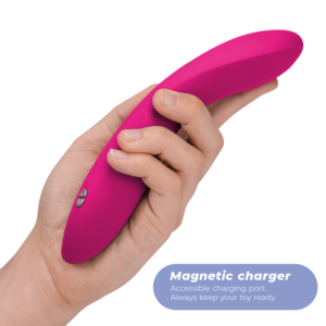 We-vibe-Rave 2 Vibrator pentru Punctul G, Albastru/Fucsia-Silicon 11 We-vibe-Rave 2 Vibrator pentru Punctul G, Albastru/Fucsia-Silicon - imagine 4