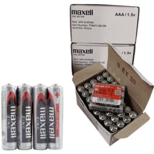 Maxell-Baterii Saline cu Mangan AAA R03 Retractil*4 - imagine 3