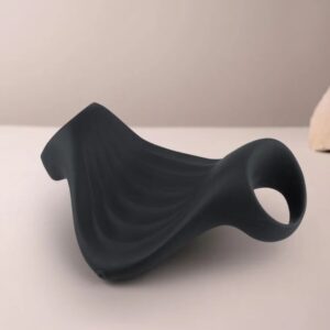 Rocks-off-Palm Black Vibrator Masturbator Flexibil-Silicon, 10 - imagine 3