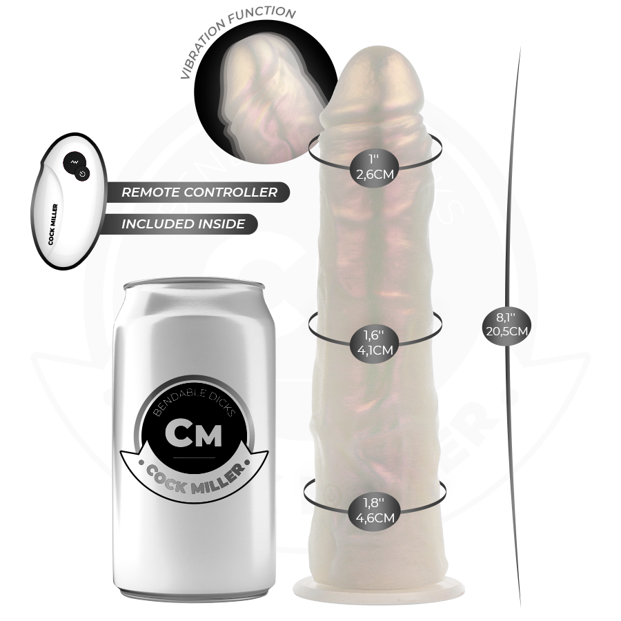 Cock Miller-Dildo cu Ventuză, Iluminare și Vibrații 2 img 212153 83aadd636cd2370c73876cce840f32dc 1