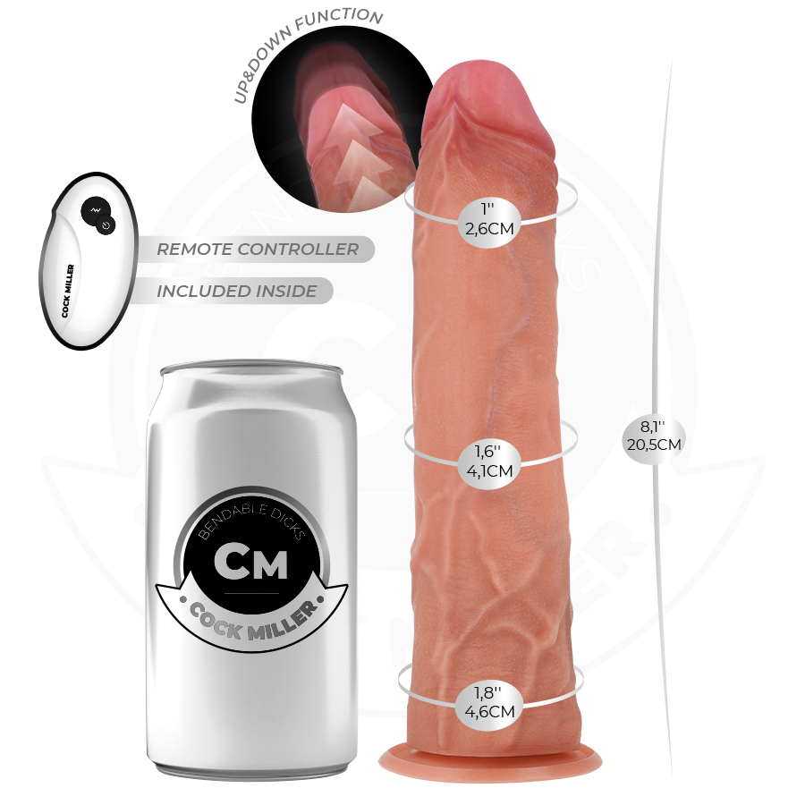 Cock Miller-Hyper-realistic Dildo cu Ventuză și Impingere 3 Cock Miller-Hyper-realistic Dildo cu Ventuză și Impingere · Vibratoare (imaginea 3)