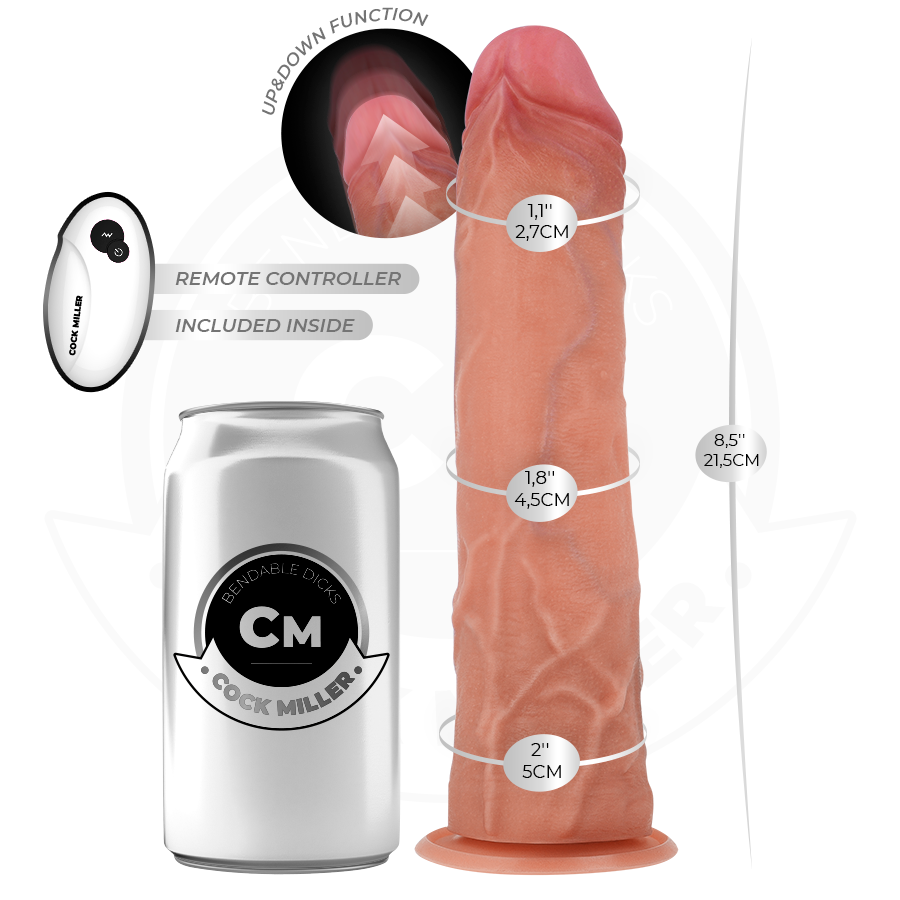Cock Miller-Dildo Hiper-realist cu Ventuză și Impuls 4 img 212175 7d57aa6f709bd751293da7787d57e4ca 1