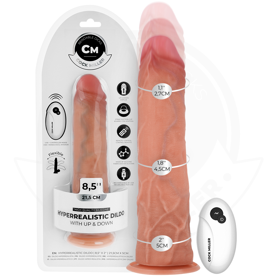 Cock Miller-Dildo Hiper-realist cu Ventuză și Impuls 2 img 212181 ac45fc81fcf855be230340565e3c0e5c 1