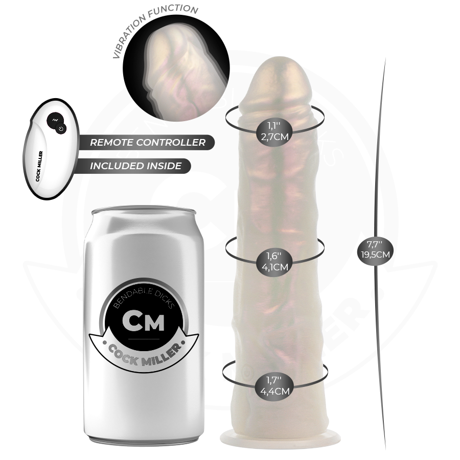 Cock Miller-Dildo cu Ventuză, Lumină și Vibrații cu 7 img 212213 1702f7f514e6cb244fb7637858fdceac 1