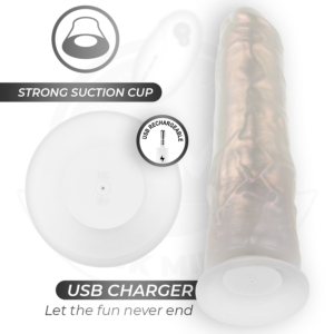 Cock Miller-Dildo cu Ventuză, Lumină și Vibrații cu 14 Cock Miller-Dildo cu Ventuză, Lumină și Vibrații cu - imagine 5