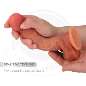 Cock Miller-Dildo Hiperrealist Articulabil 19.3 cm-Silicon - imagine 6