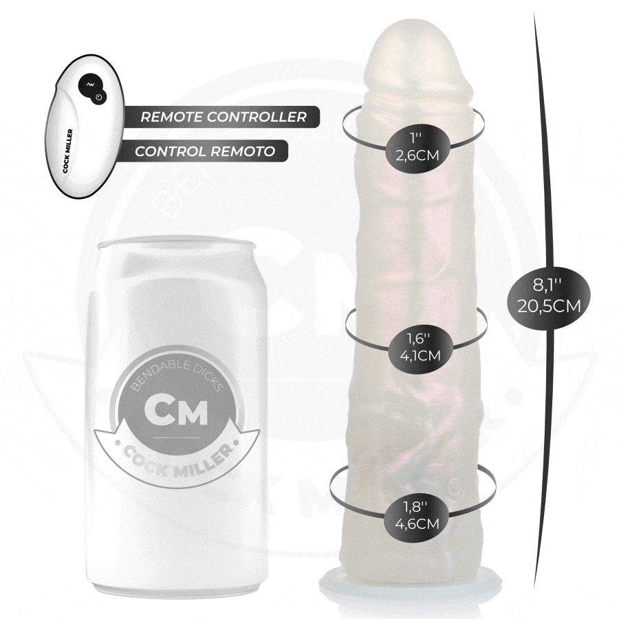 Cock Miller-Dildo cu Ventuză, Iluminare și Vibrații 9 img 212267 383bed32f5ea126bee96f80015bc4553 1