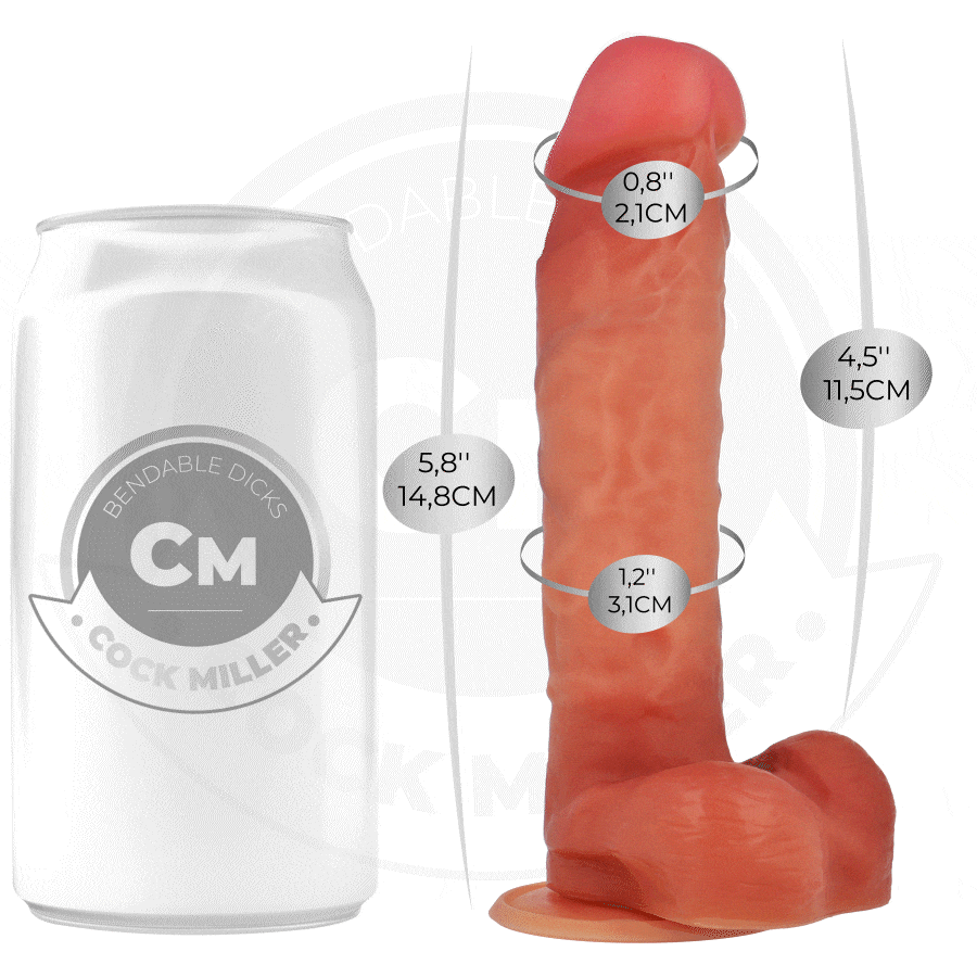 Cock Miller-Dildo Articulabil Hiperrealist 14.8 cm-Silicon 2 img 212281 862c105cc036ae501016fe7f09037c89 1