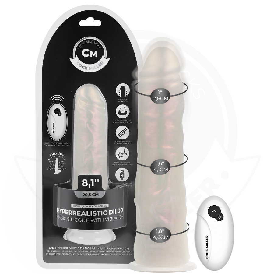 Cock Miller-Dildo cu Ventuză, Iluminare și Vibrații 1 img 212488 2c1f25de4fc3eb0080a9ccd7357025a6 1