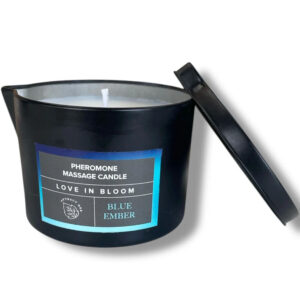 Eye of Love-Bloom Massage Candle Indica Blue Ember-150 ml - imagine 1