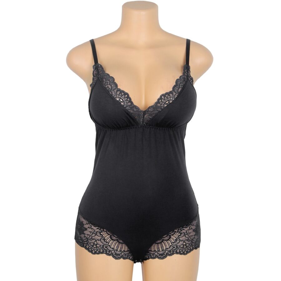 Subblime - Teddy Negru cu Detalii din Dantelă Florală, L/XL 5 img 212716 7485c37e306cd9ec3ab030a1b8006e13 1