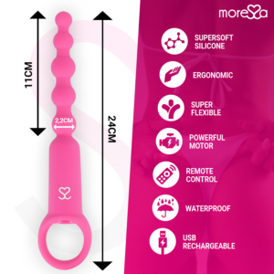 Moressa-Ronie Potente Rosario Vibrator Anal cu Telecomandă 12 Moressa-Ronie Potente Rosario Vibrator Anal cu Telecomandă - imagine 4
