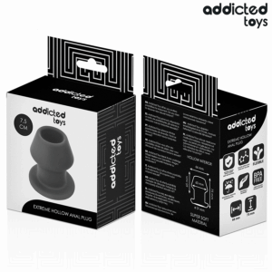 Addicted Toys - Extreme Hollow Anal Plug Silicone Size S 7.5 cm - imagine 7