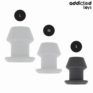 Addicted Toys - Extreme Hollow Anal Plug Silicone Size S 7.5 cm - imagine 4