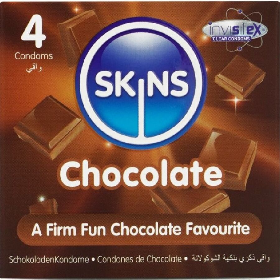 SKINS - Condome Premium Ciocolată, Set 4 Bucăți 1 img 213358 408e809b8da5efcd5e33234558ac69e6 1