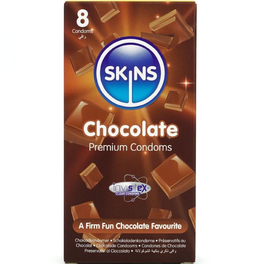 SKINS - Pachet 8 Prezervative Premium cu Aromă de Ciocolată 1 img 213360 33224050ded6f929ad223cb4ffdddd43 1