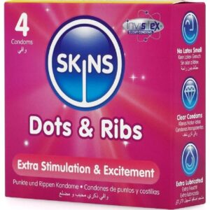 SKINS - Dots & Ribs Premium Prezervative Pachet 4 7 SKINS - Dots & Ribs Premium Prezervative Pachet 4 - imagine 3