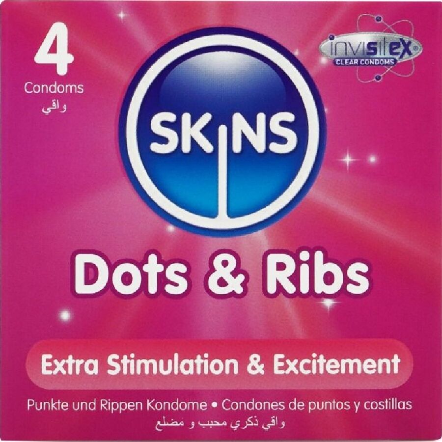 SKINS - Dots & Ribs Premium Prezervative Pachet 4 1 img 213383 f4a4b4a510223a7896049bf4739171a9 1